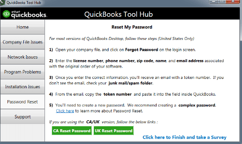 Intuit QuickBooks Tool Hub Components