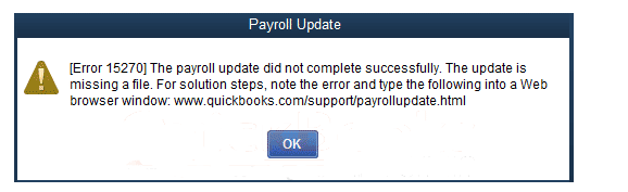 fix quickbooks payroll update error 15270