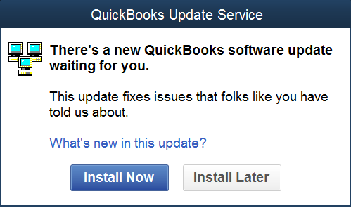 click install now to update quickbooks 