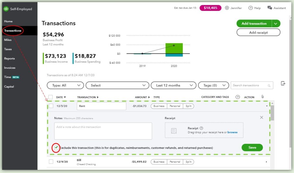 update bank connection in quickbooks self-employed