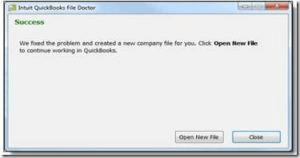 qb file doctor tool found the issue but is unable to resolve it