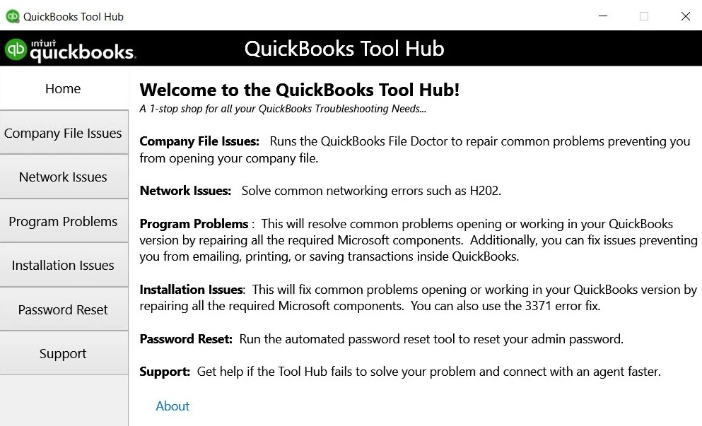 download the quickbooks tool hub file & run the quick fix my program.