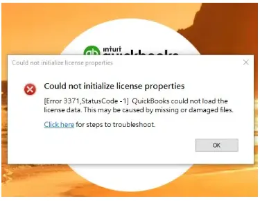 Error 3371 status code 11118 QuickBooks could not initialize the license data