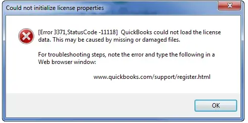 QuickBooks 3371 status code 11118 could not initialize the license data