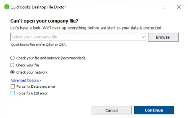 QuickBooks Desktop File Doctor
