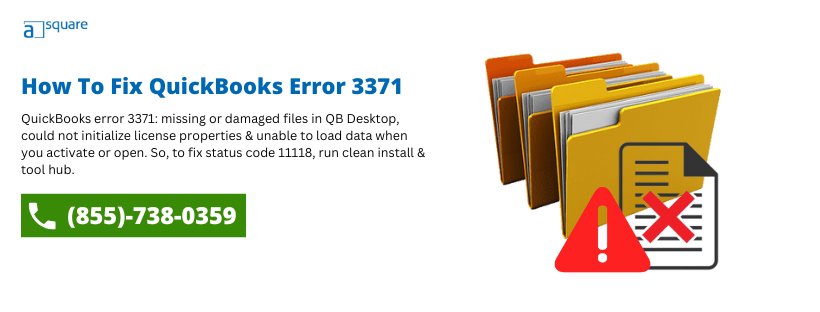 What To Do To Fix QuickBooks Error 3371 & Initialize license Properties