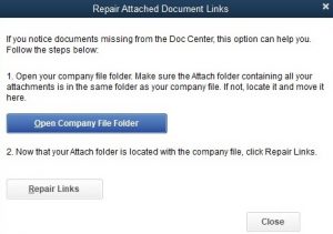 open company file to repair