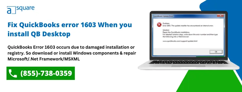 Ways To Fix QuickBooks Error 1603-Installation QuickBooks