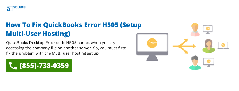 Fix QuickBooks Error H505 - Problem With Multi User Hosting Setup