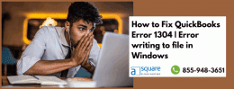 How To Fix QuickBooks Error 1304 | Error Writing To File In Windows