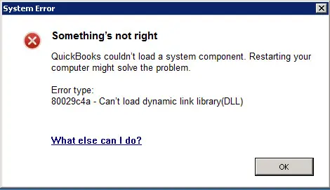 QuickBooks-Error-Message-80029c4a-Error-loading-type-library