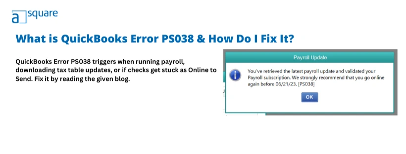 QuickBooks Error PS038
