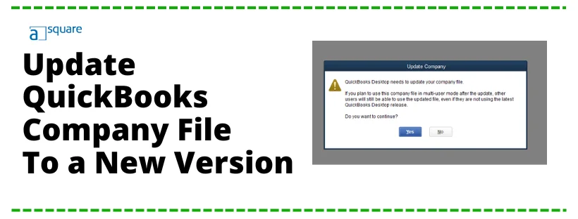 update quickbooks company File to a new version