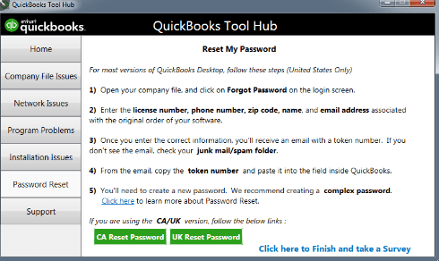 intuit quickbooks password reset tool download