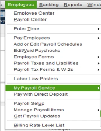 My QuickBooks Payroll Service
