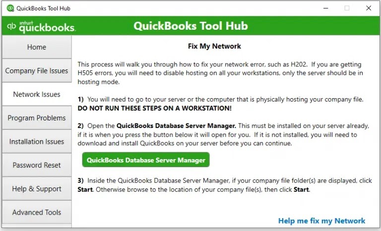 QB Network Issue