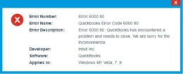 How To Fix QuickBooks Error Code 6000 80 For Company File Issue