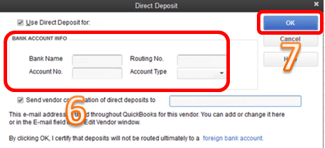 Select two account option under Amount to Deposit