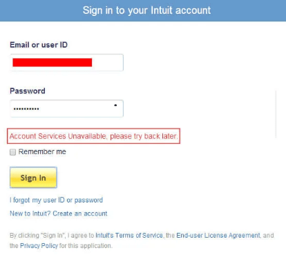 sign in to intuit account