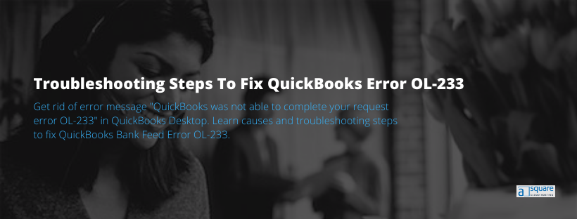 QuickBooks Error OL-233