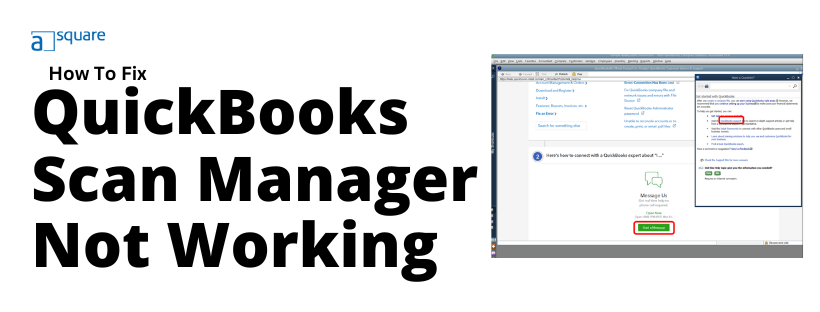 Fix quickbooks scan manager not working