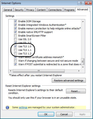 QuickBooks TLS 1.2 