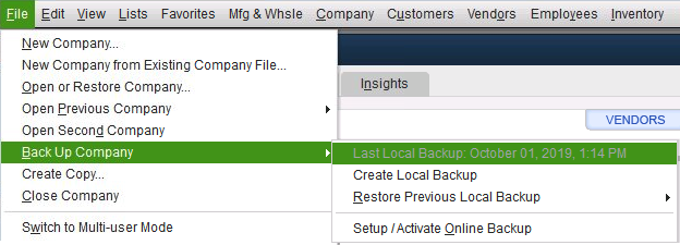 create a  backup of your company data.  Before Reinstall Using A Clean Install Tool 