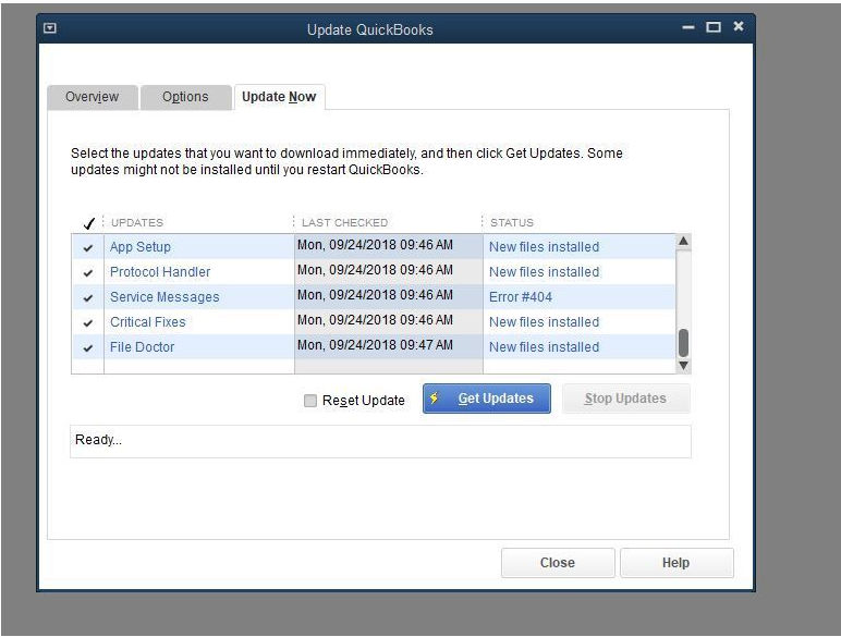 Update QuickBooks