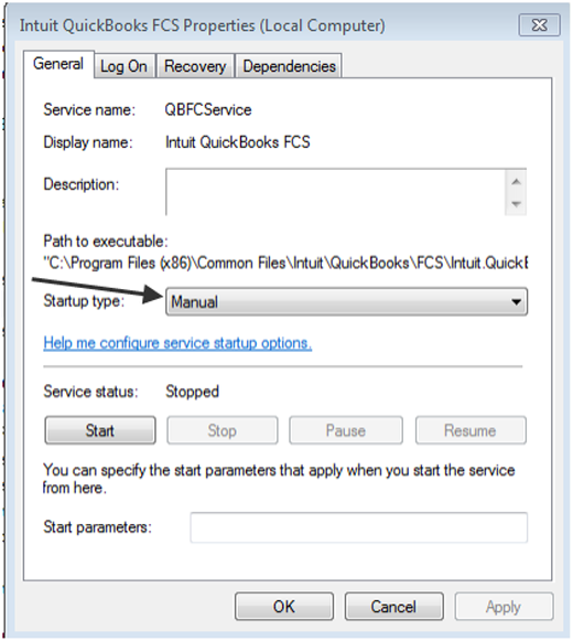 open intuit quickbooks fcs properties