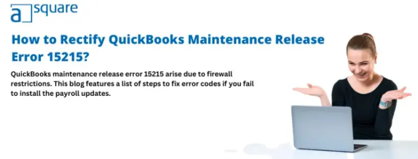 QuickBooks maintenance release update error 15215