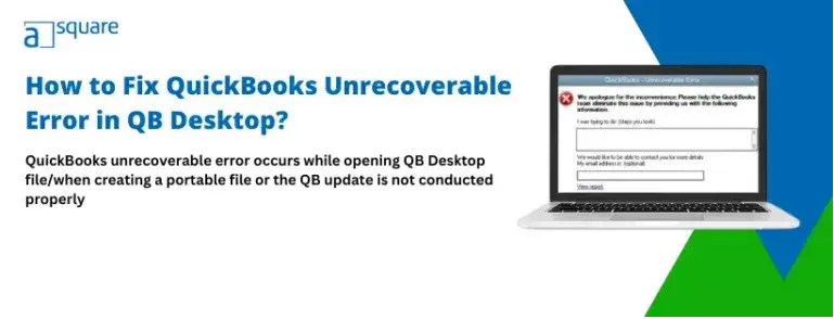 QuickBooks Unrecoverable Error