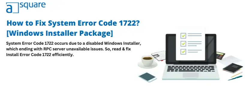 QuickBooks Error 1722