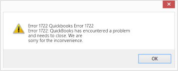 QuickBooks Desktop Error Code 1722