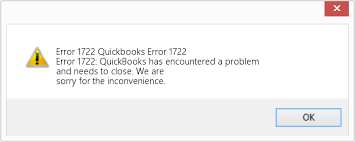 quickbooks desktop error code 1722