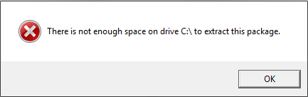 QuickBooks not enough space on drive C
