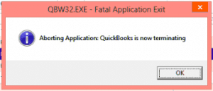 Fix QuickBooks Application Error Code QBW32.exe  Message