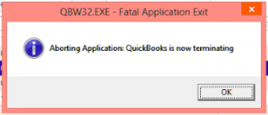 fix quickbooks application error code qbw32.exe message