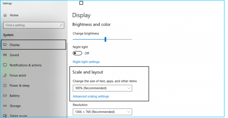 Make Changes to Windows display settings to fix QuickBooks Display Issues