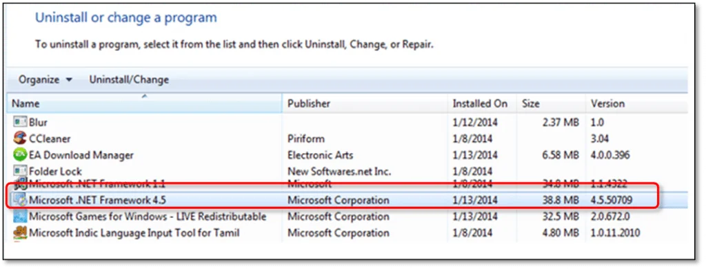 updating the .NET Framework 4.0 on Windows