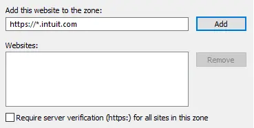 Require server verification