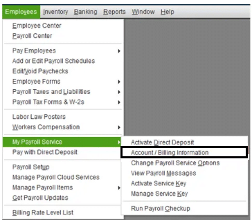 My Payroll Service under the Employees men