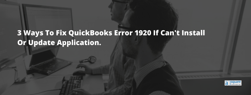 QuickBooks Error 1920