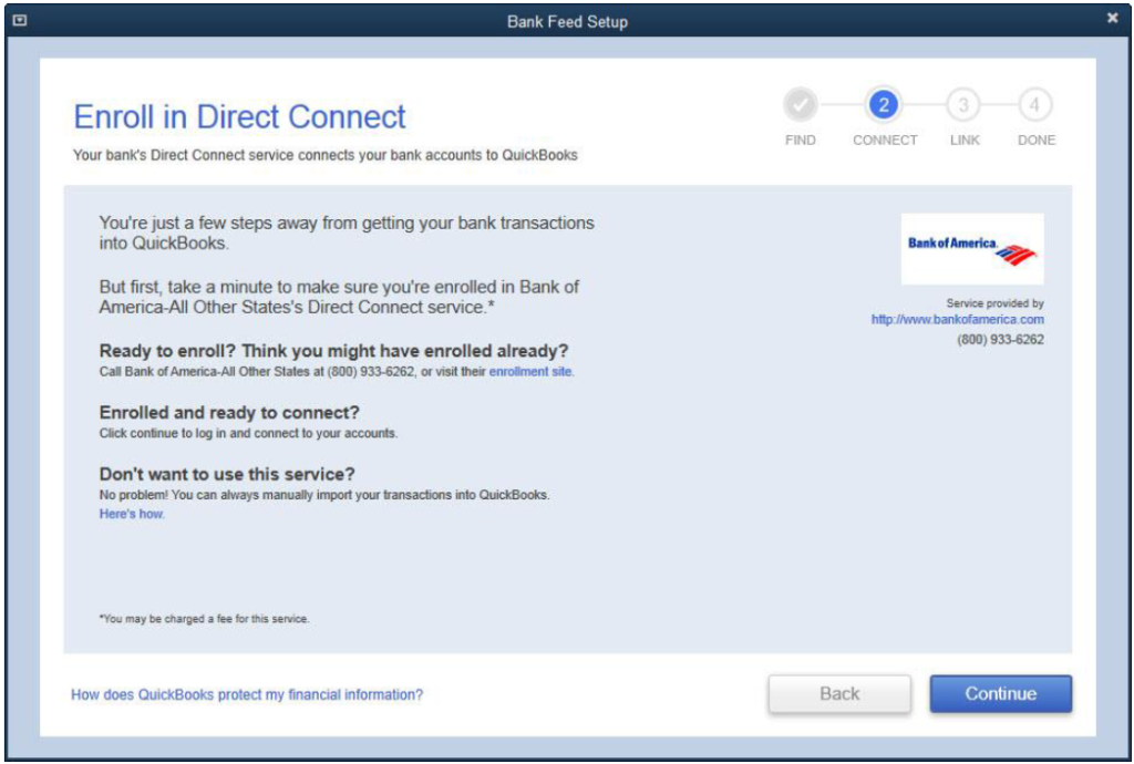 use QuickBooks Direct Connect