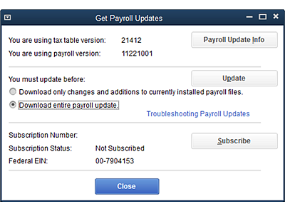  Download Payroll Update