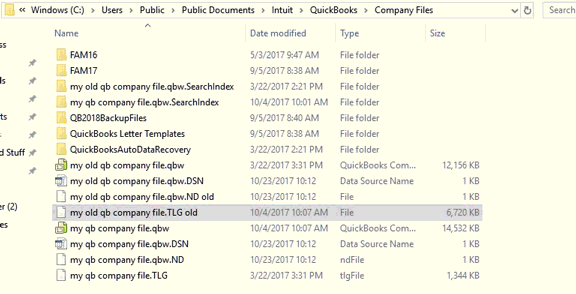 rename damaged .nd and .tlg files