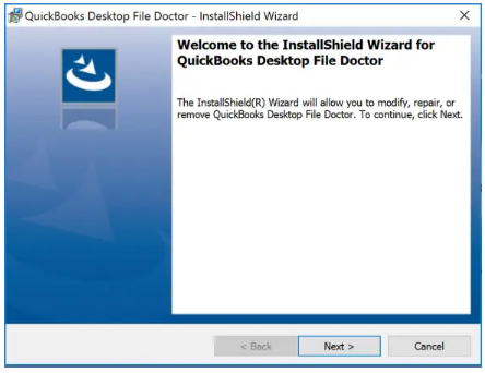 Use InstallShield Wizard for QuickBooks Desktop File Doctor