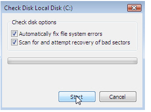 automatically fix file system errors