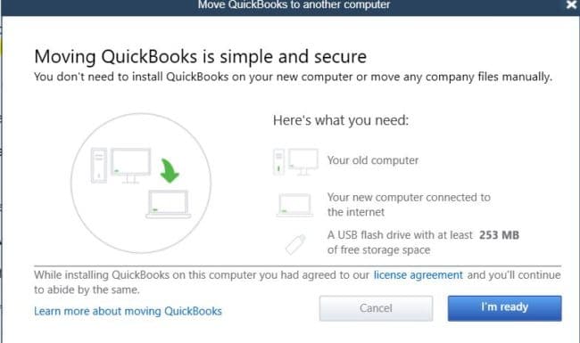Importing QuickBooks desktop to new computer