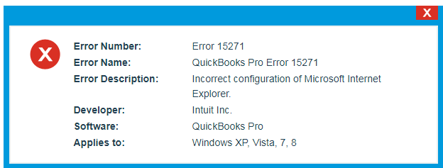 how to fix error 15271 in QuickBooks
