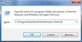 Type C:\ProgramData\Intuit\Entitlement Client\v8